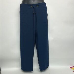 Soulmates Navy Relaxed Pants size small wide leg